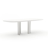 Tobie Rec Dining Table - Almond Milk - main image