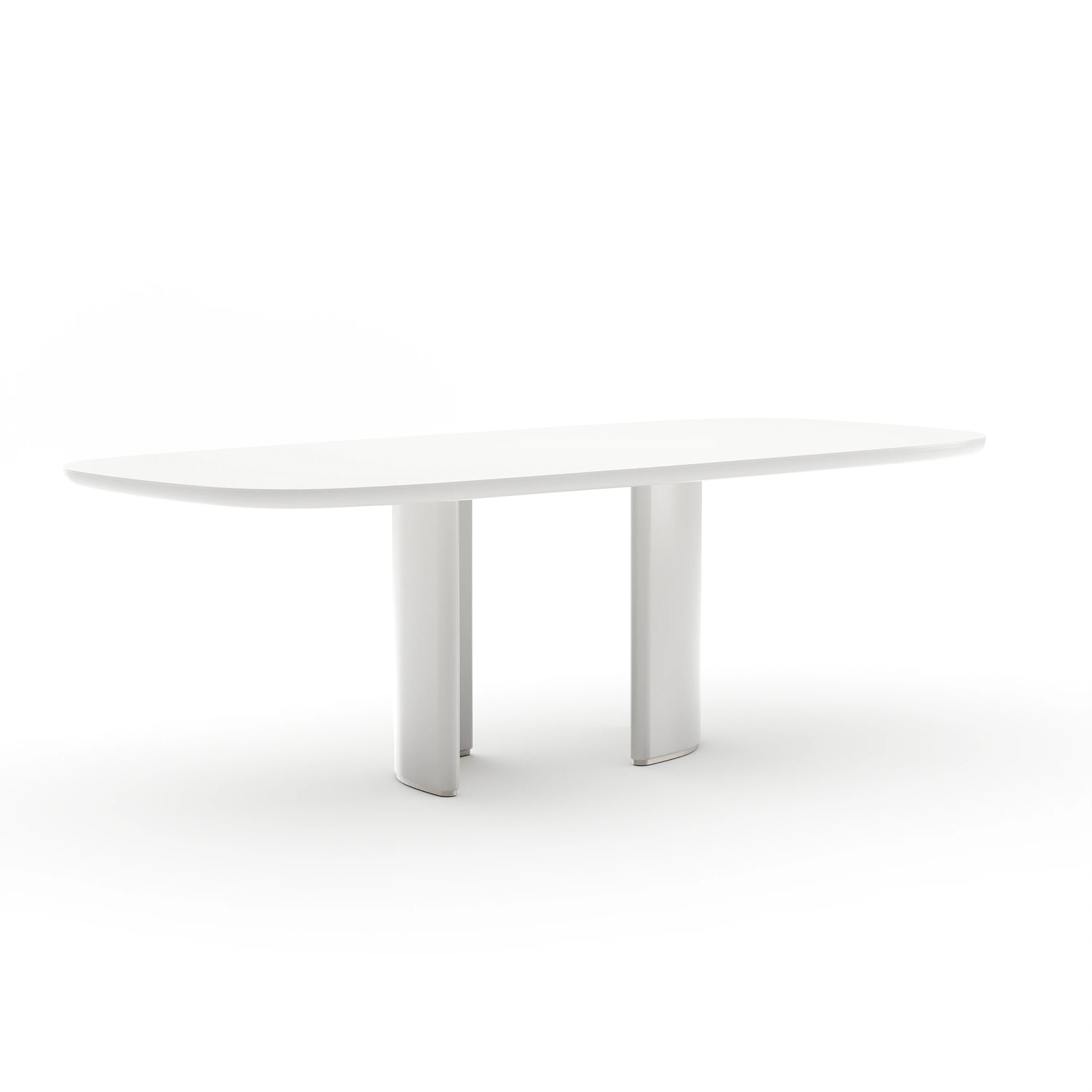Tobie Rec Dining Table - Almond Milk - main image