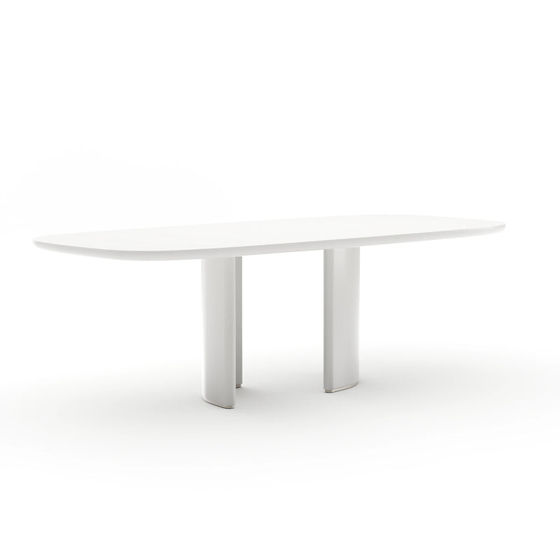 Tobie Rec Dining Table - Almond Milk
