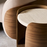 Fleur Side Table W/ Wood Shelf - detail 2.0