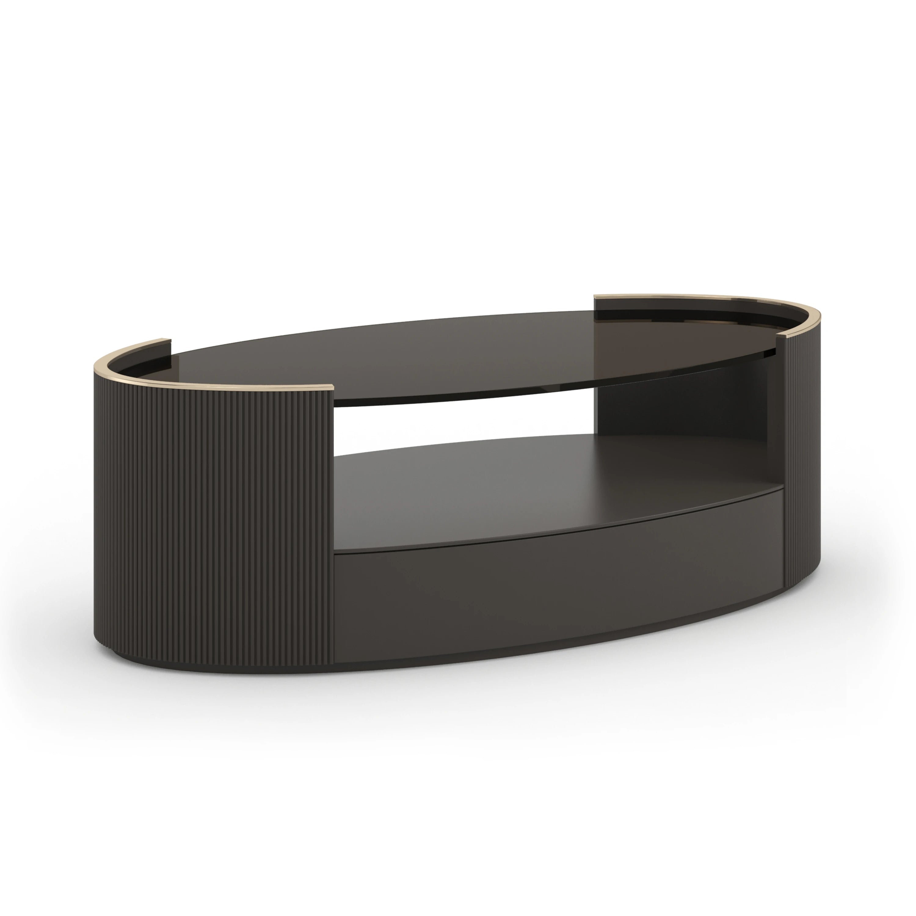 Love Oval Cocktail Table -Dark Chocolate - main image