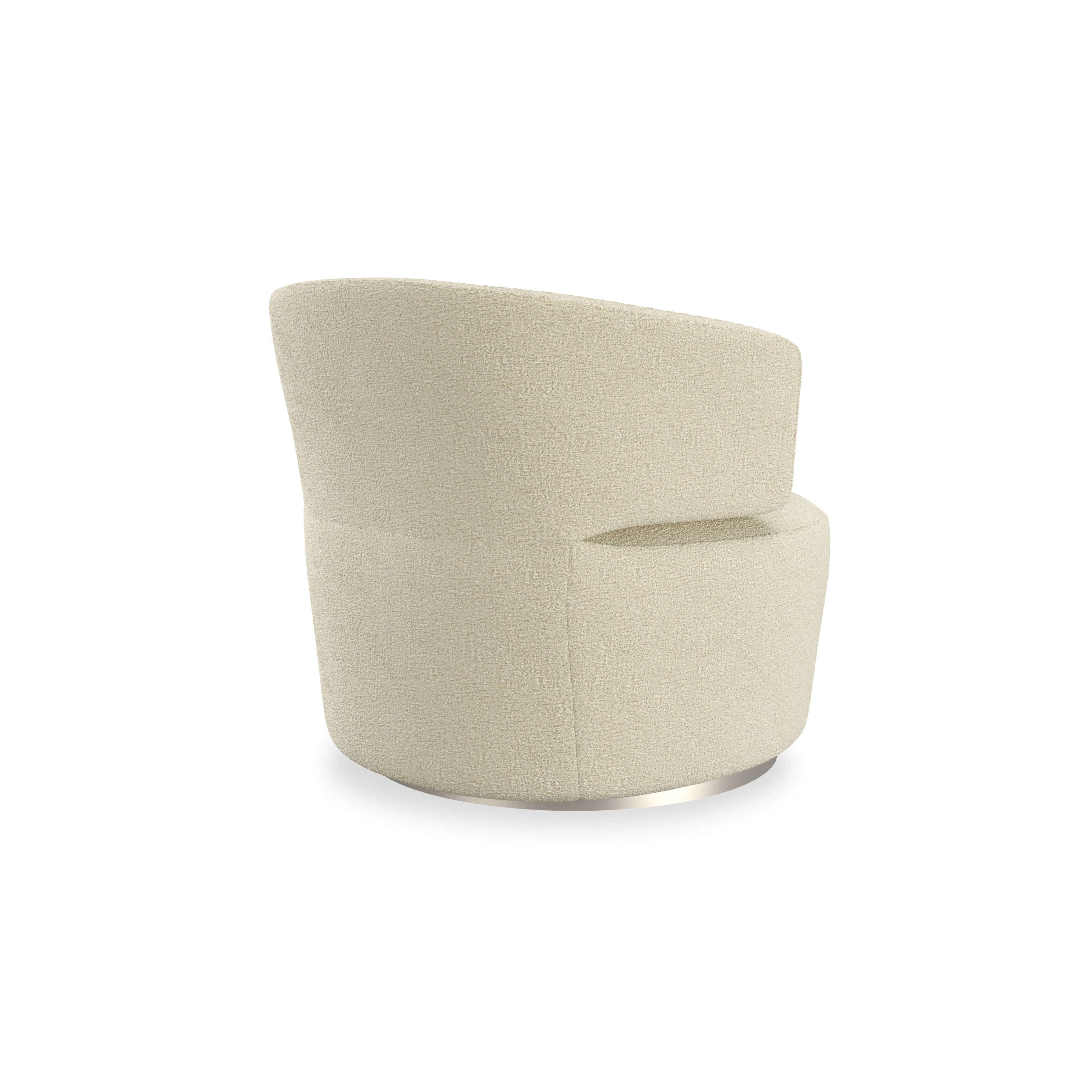 Olympia Chair-Oatmeal - 3rd angle