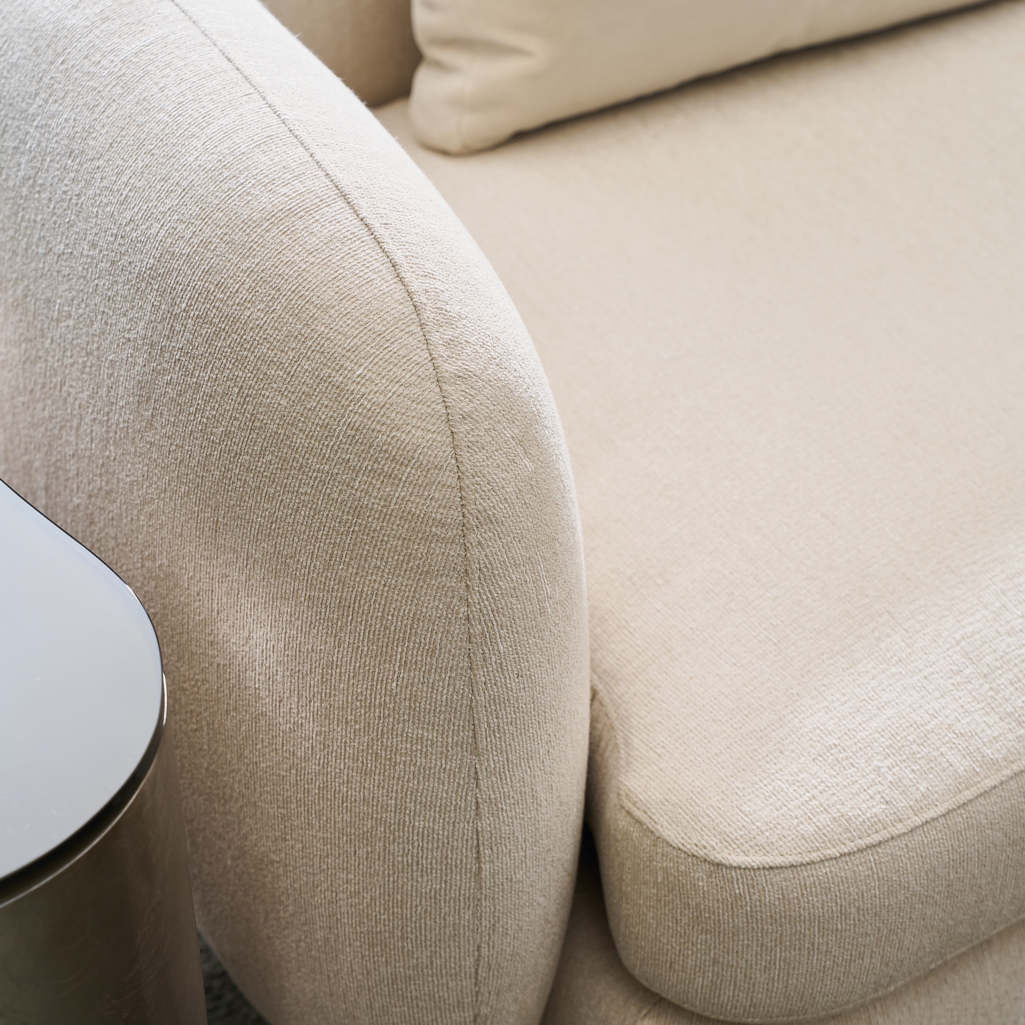 detail of Lumi Laf Loveseat