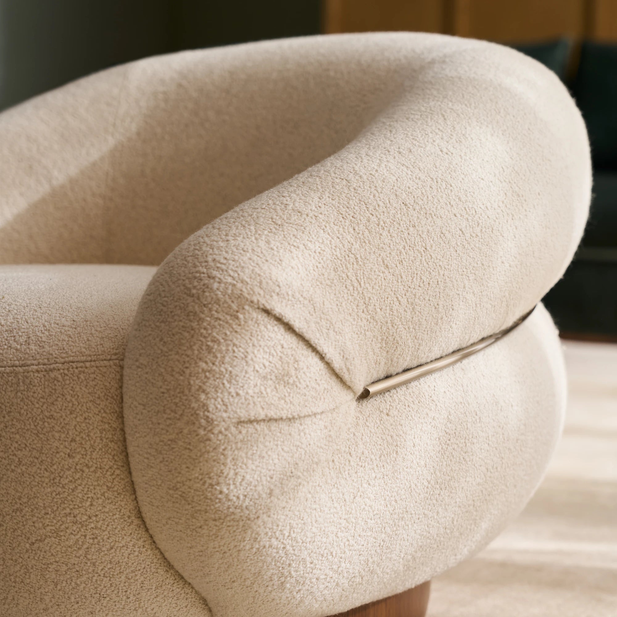 Smoosh Swivel Chair in room - angle 1