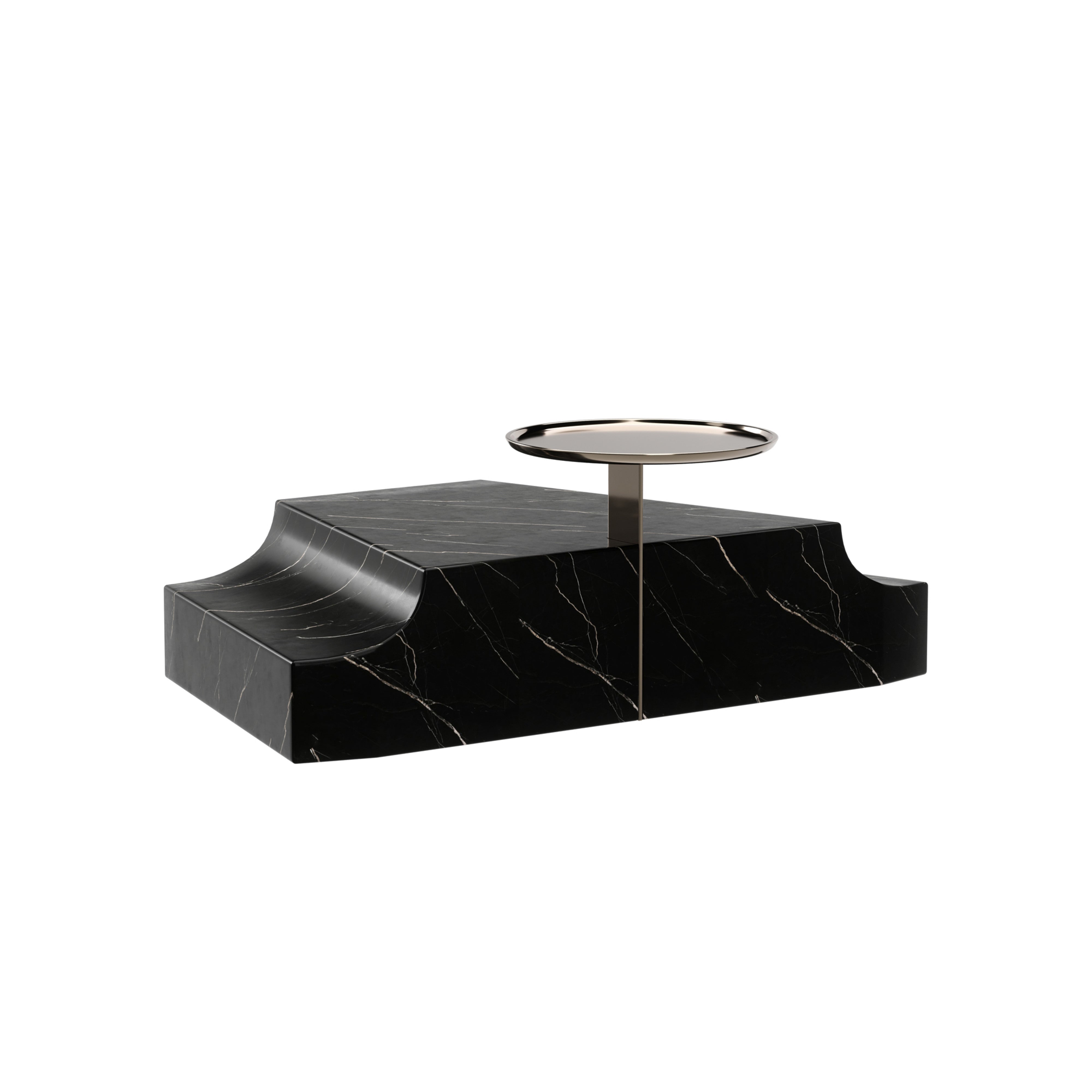 Overlap Triangular Wedge Base Dark - angle 1