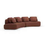 Sasso 2pc Curved  Sofa - Saffron - primary image