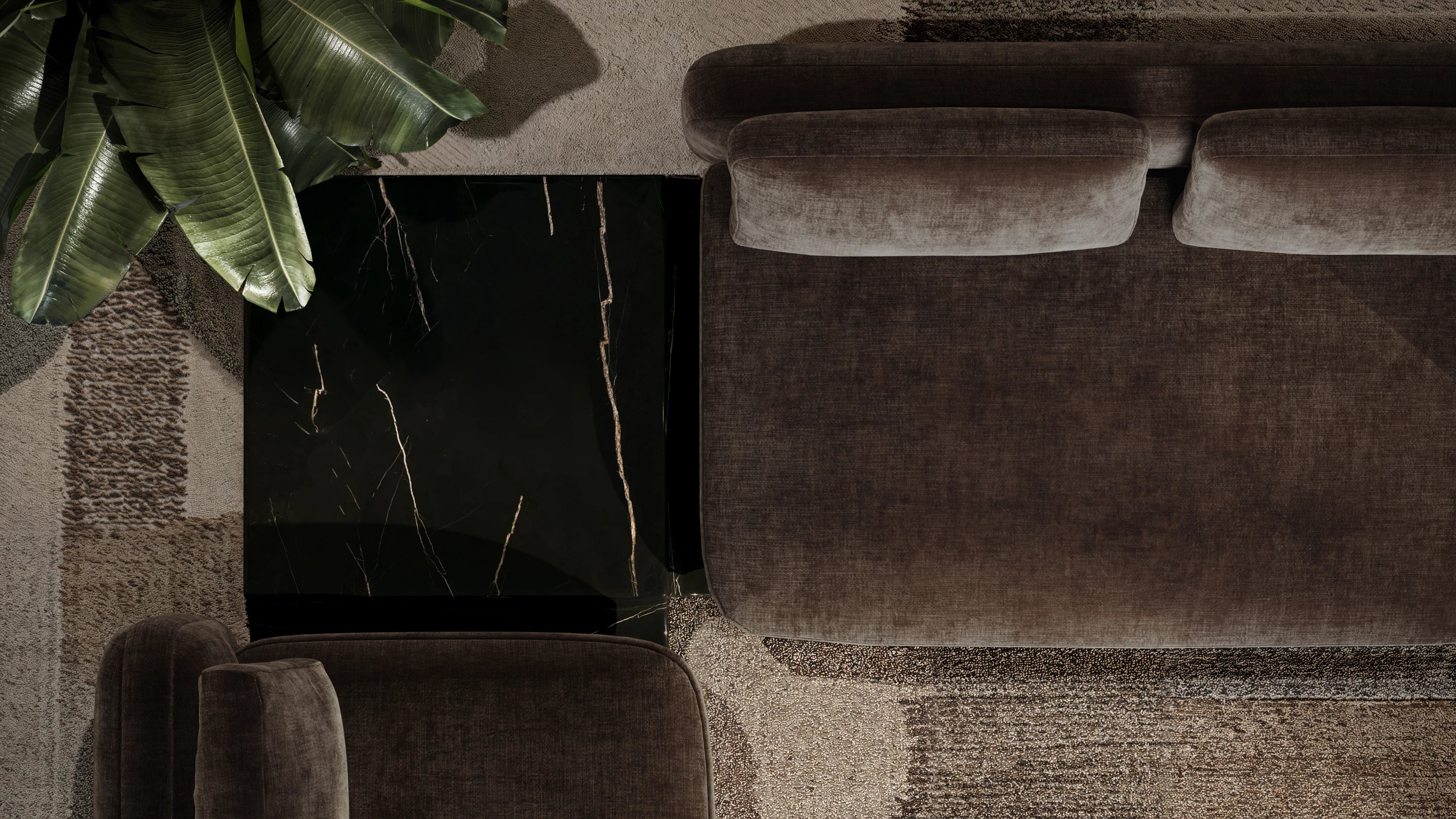 Overlap Raf Chaise Dark Taupe - detail 2.0