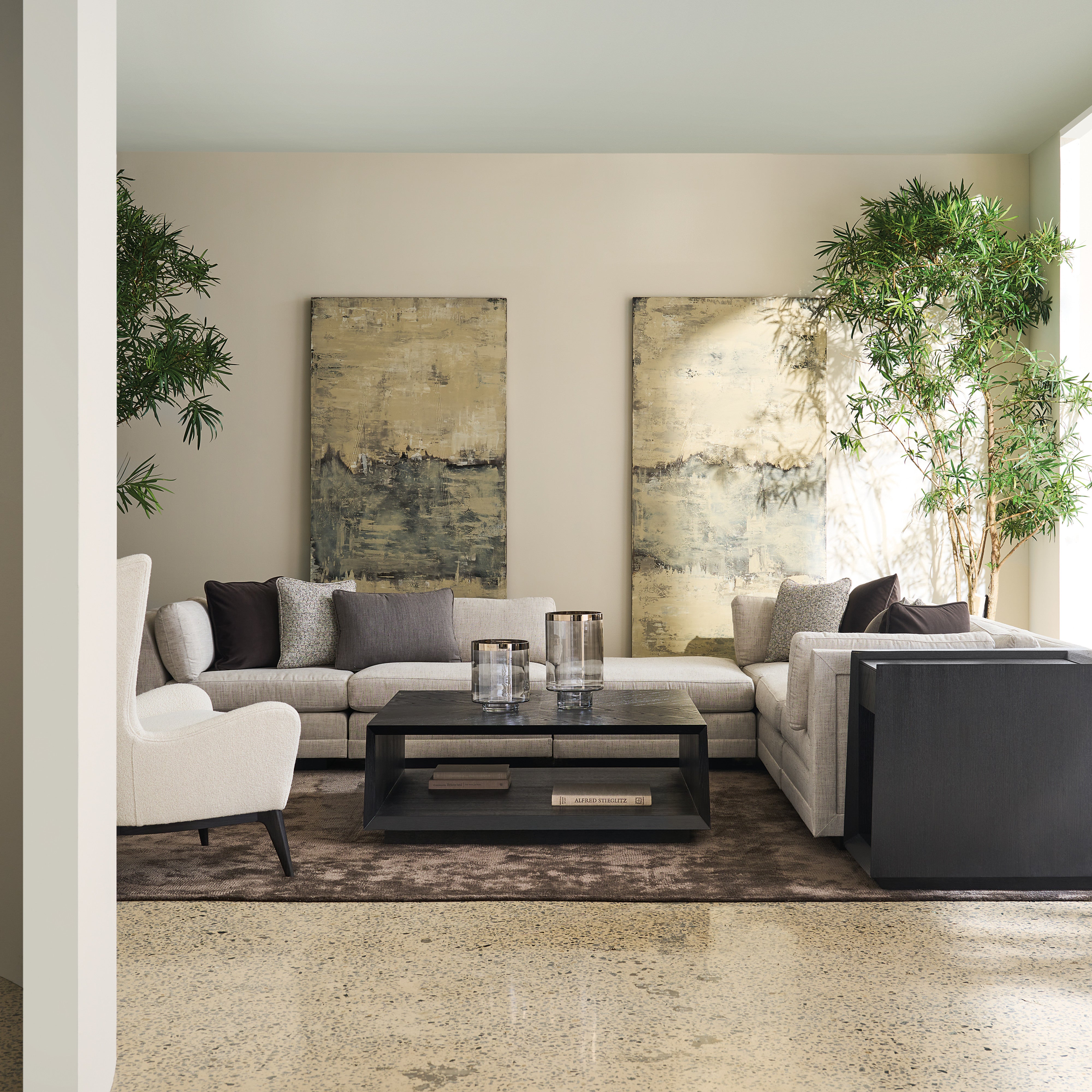 room with Fusion Armless Chair