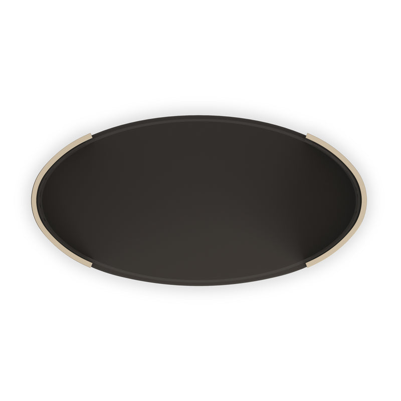 Love Oval Cocktail Table -Dark Chocolate