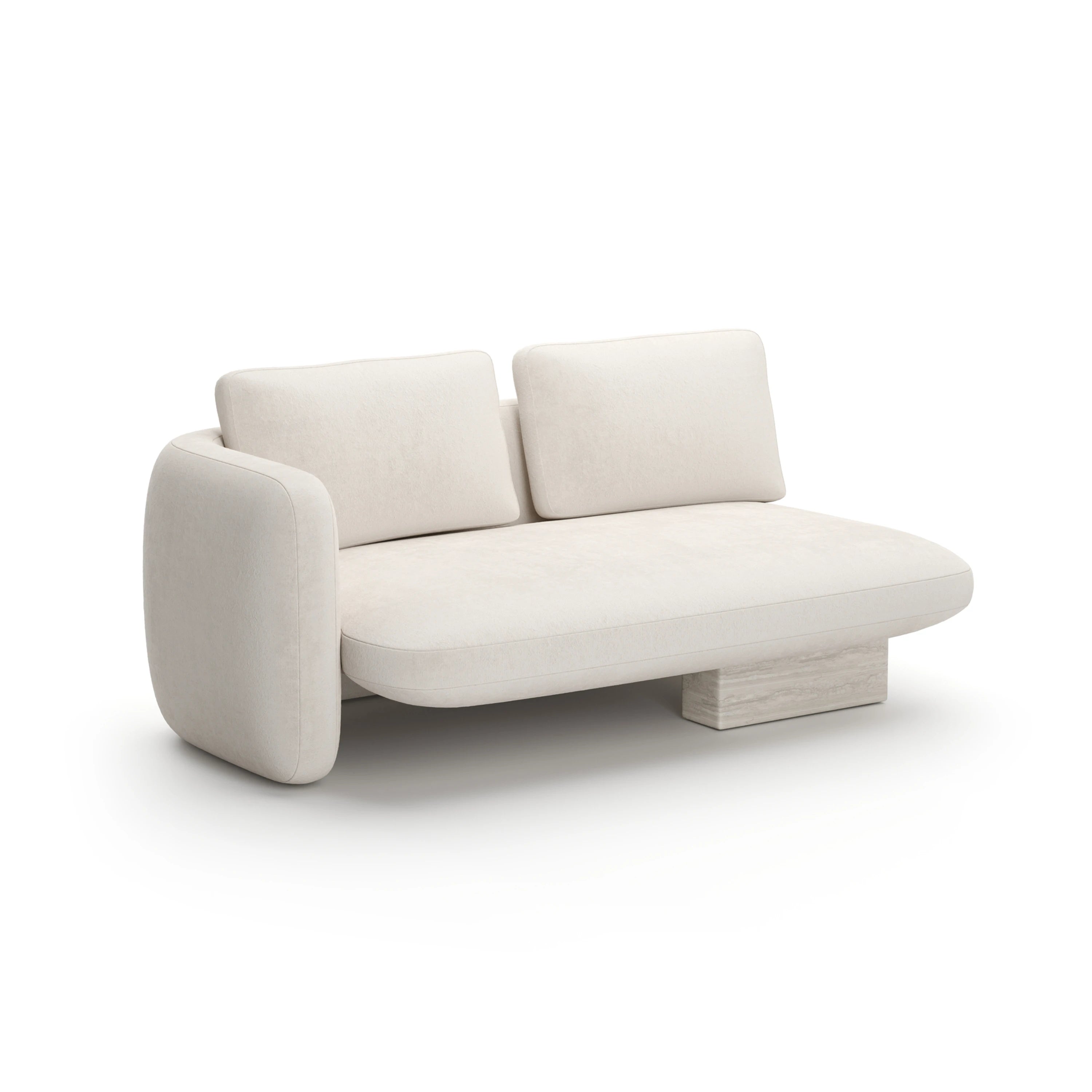 Overlap Laf Loveseat Ecru - main image