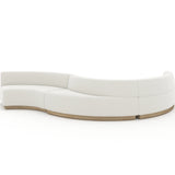 Crescent Armless Loveseat in room - angle 3.0