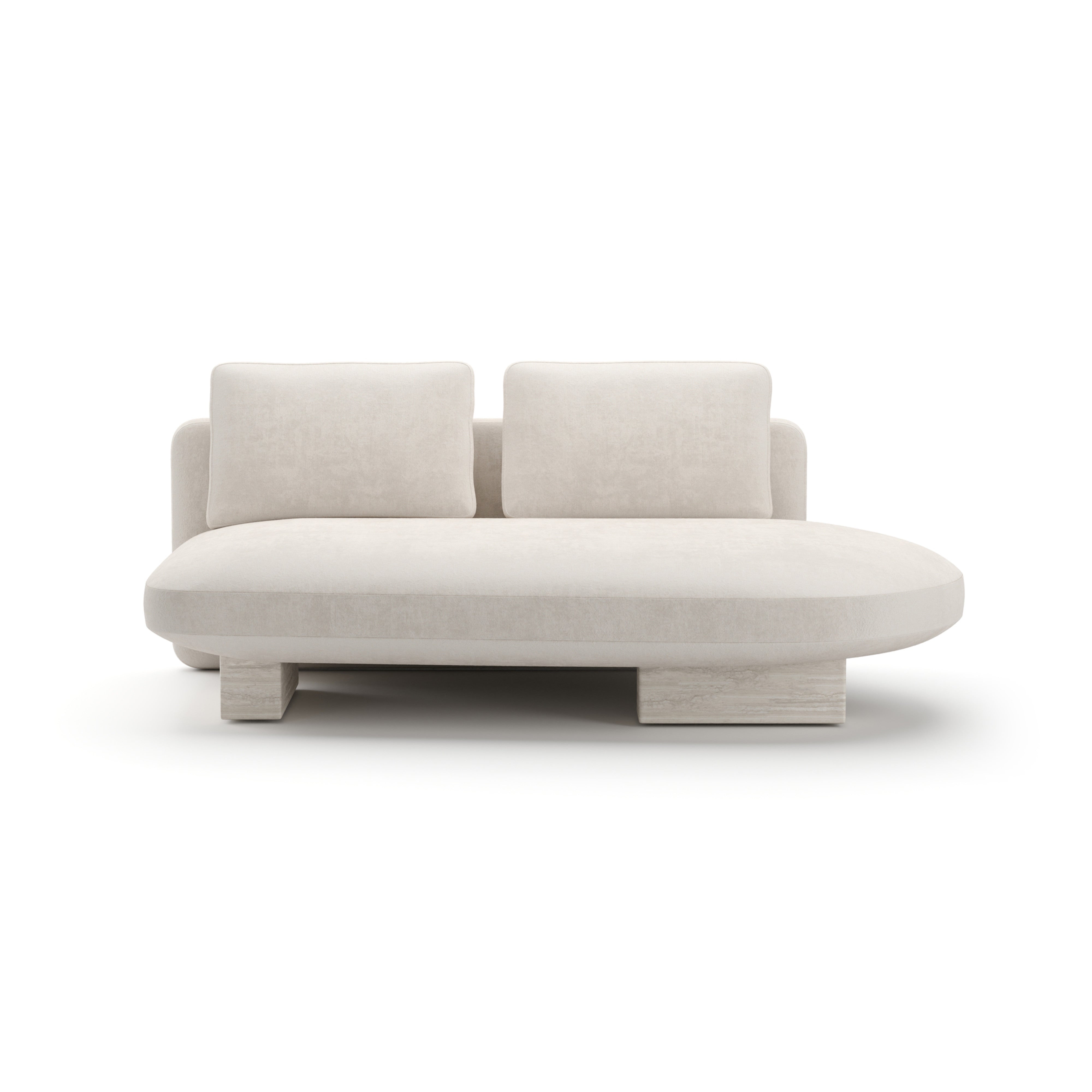 Overlap Laf Armless Bumper Ecru