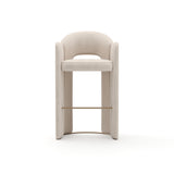 Overlap Bar Stool Ivory - main image