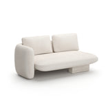 Overlap Laf Loveseat Ecru - angle 1