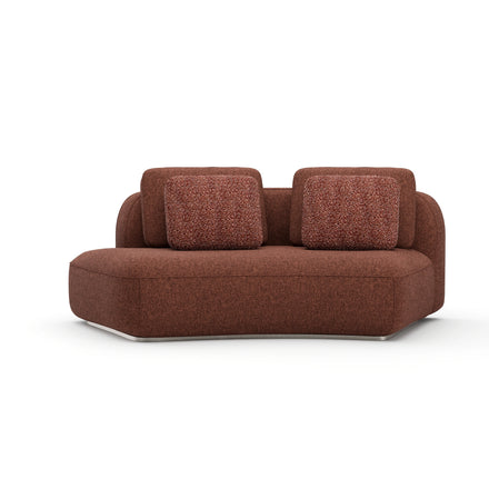 Left-Facing Curved Armless Loveseat