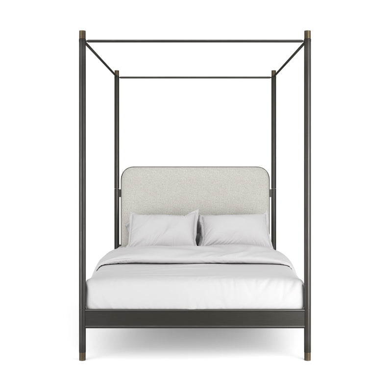 Campaign King Bed With Canopy