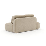 Sasso Laf Straight Armless Loveseat - Oa - 3rd angle