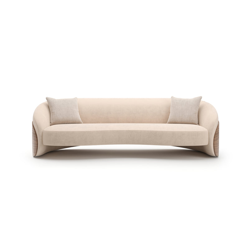 Fleur Wood Back Sofa