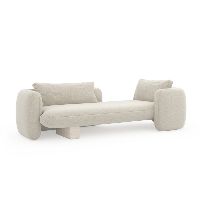 Overlap Bedroom Chaise Ecru