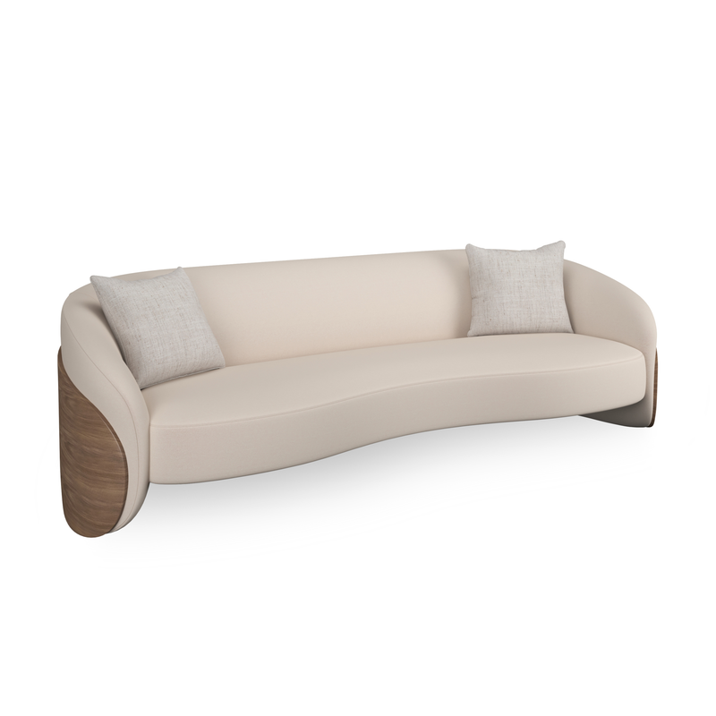 Fleur Wood Back Sofa