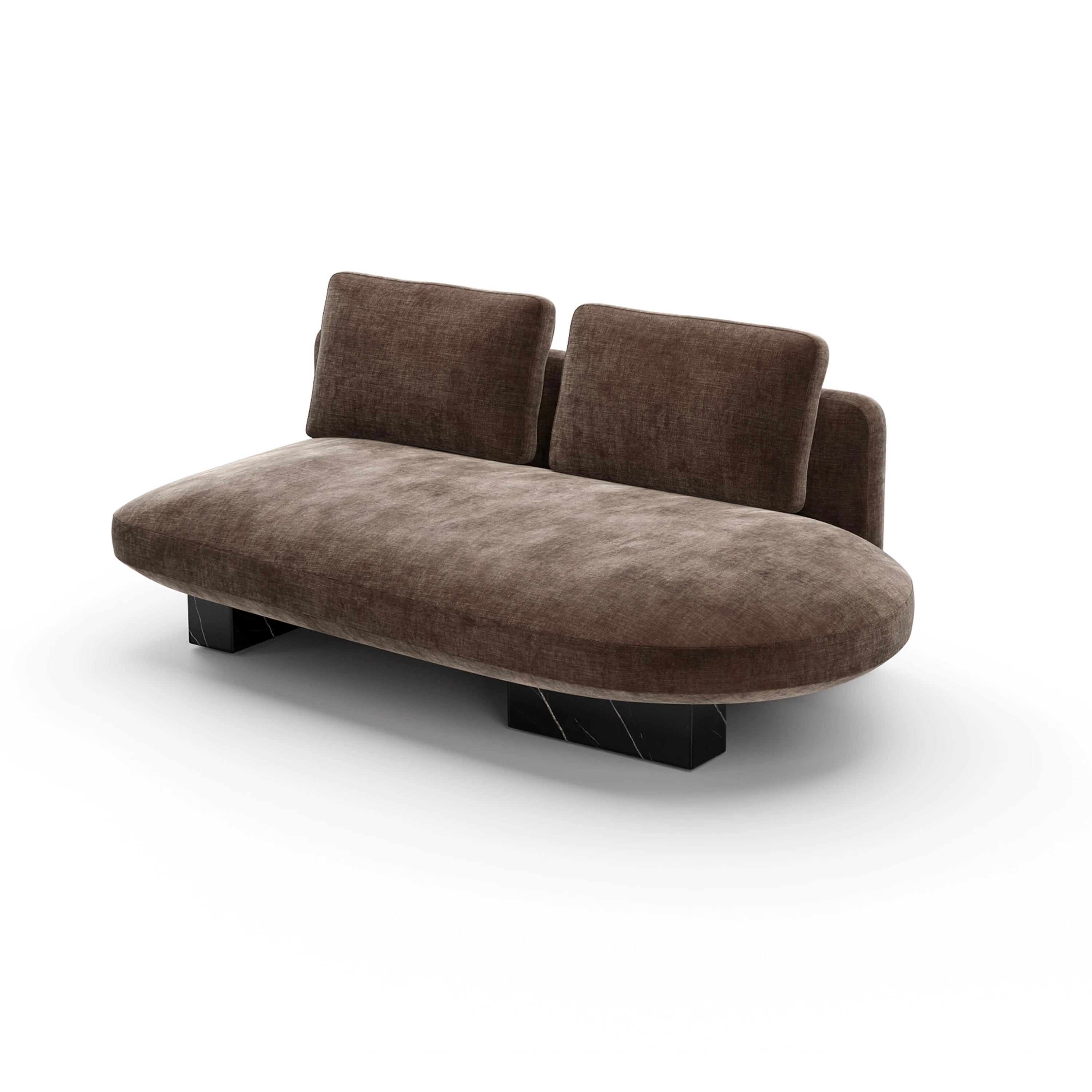 Overlap Laf Armless Bumper Dk Taupe - main image