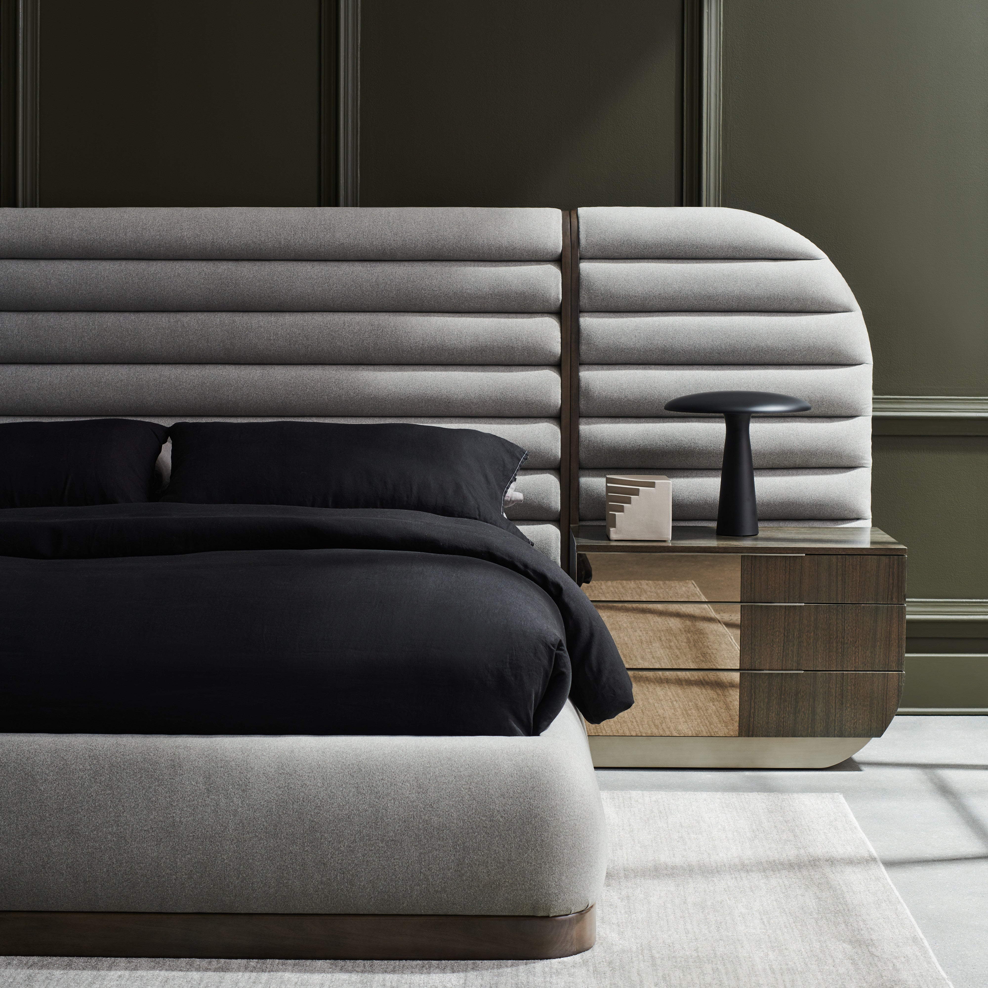 La Moda Uph Bed Side Panels in room - angle 5