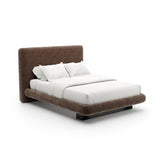 Overlap Uph Qn Bed Dark Taupe