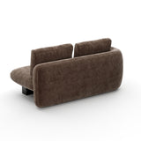 Overlap Laf Loveseat Dark Taupe