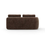 Overlap Laf Loveseat Dark Taupe
