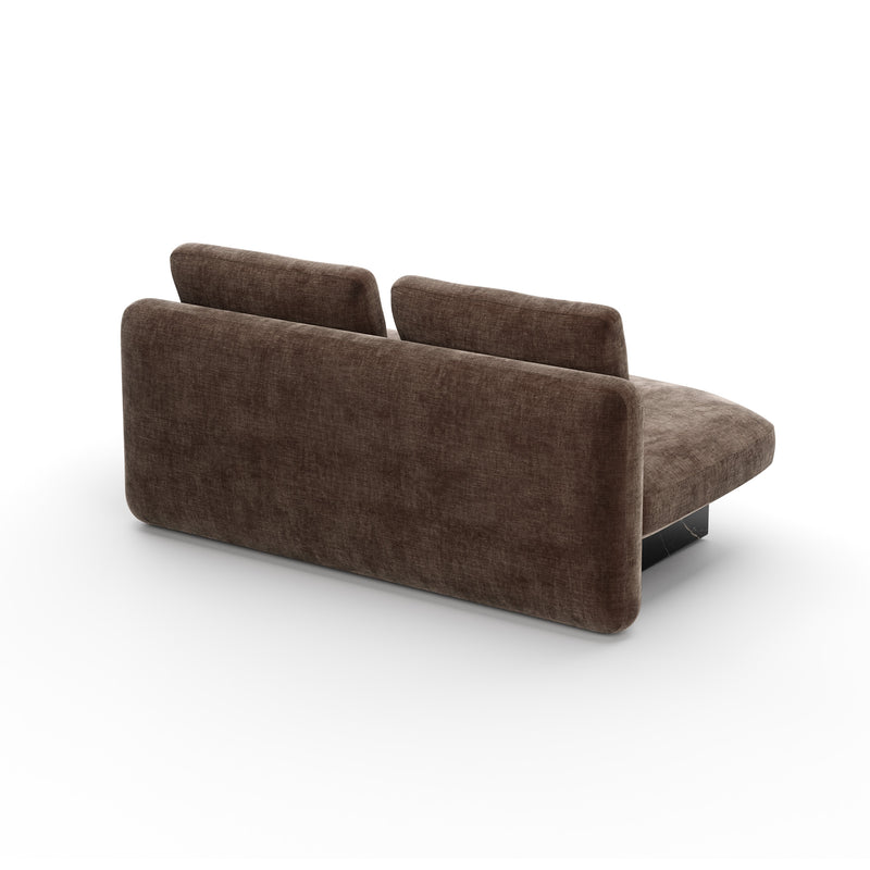 Overlap Laf Armless Bumper Dk Taupe