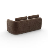 Overlap Raf Loveseat Dark Taupe