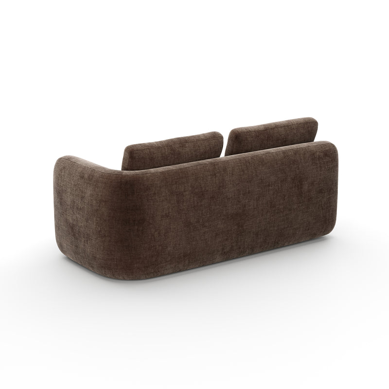 Overlap Raf Loveseat Dark Taupe