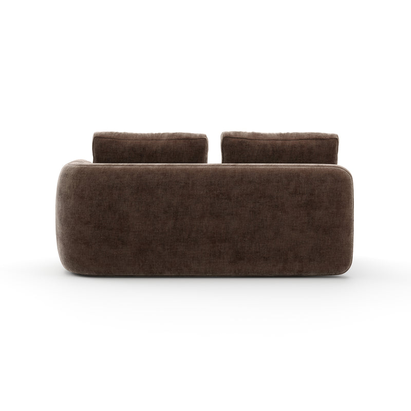 Overlap Raf Loveseat Dark Taupe