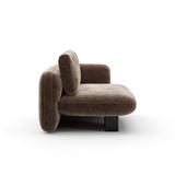 Overlap Raf Loveseat Dark Taupe