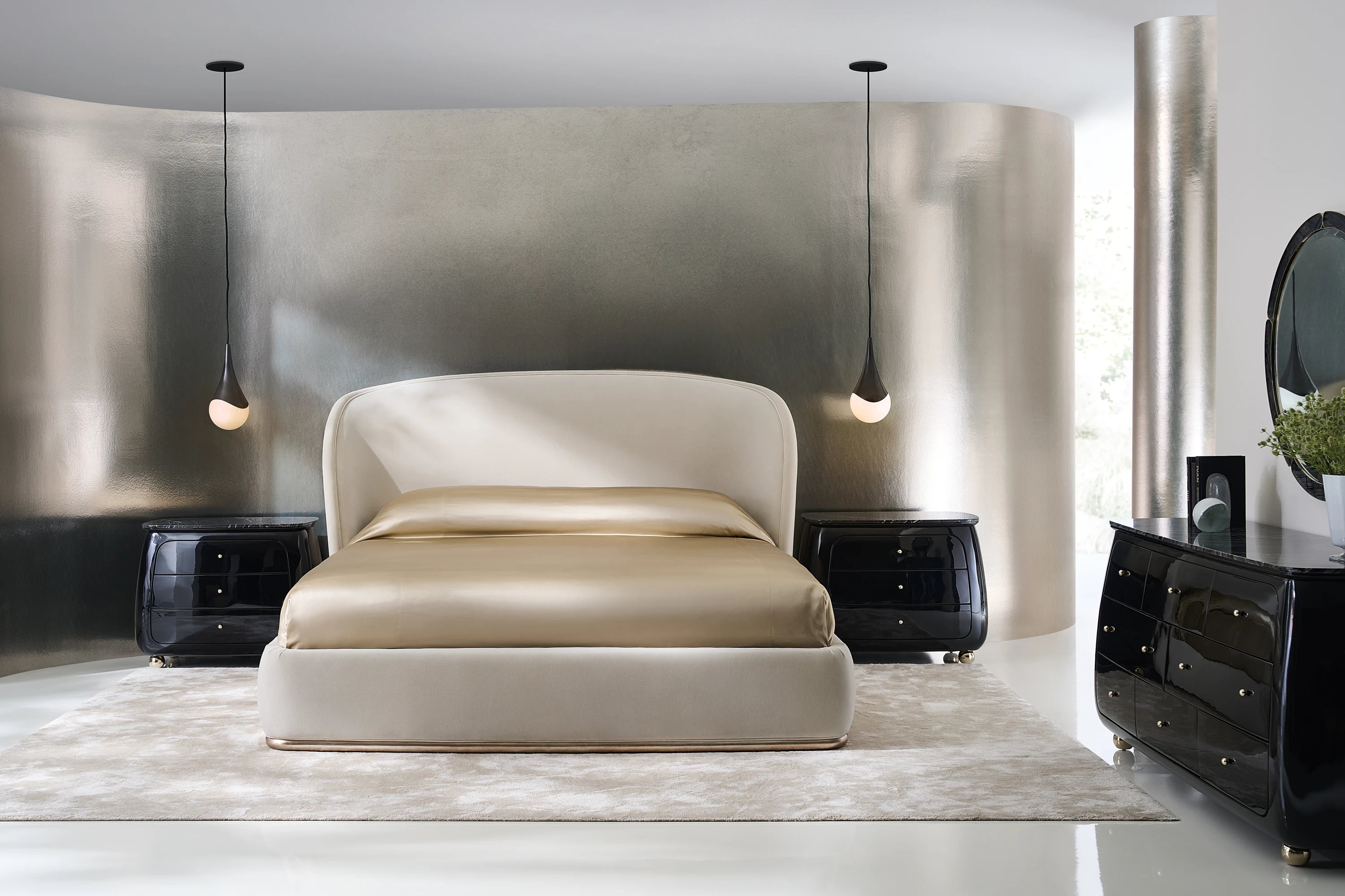 Opal King Bed Fb in room - angle 1