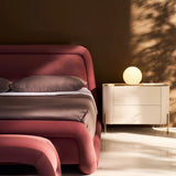 Bold King Bed - Dusty Rose in room - angle 3.0