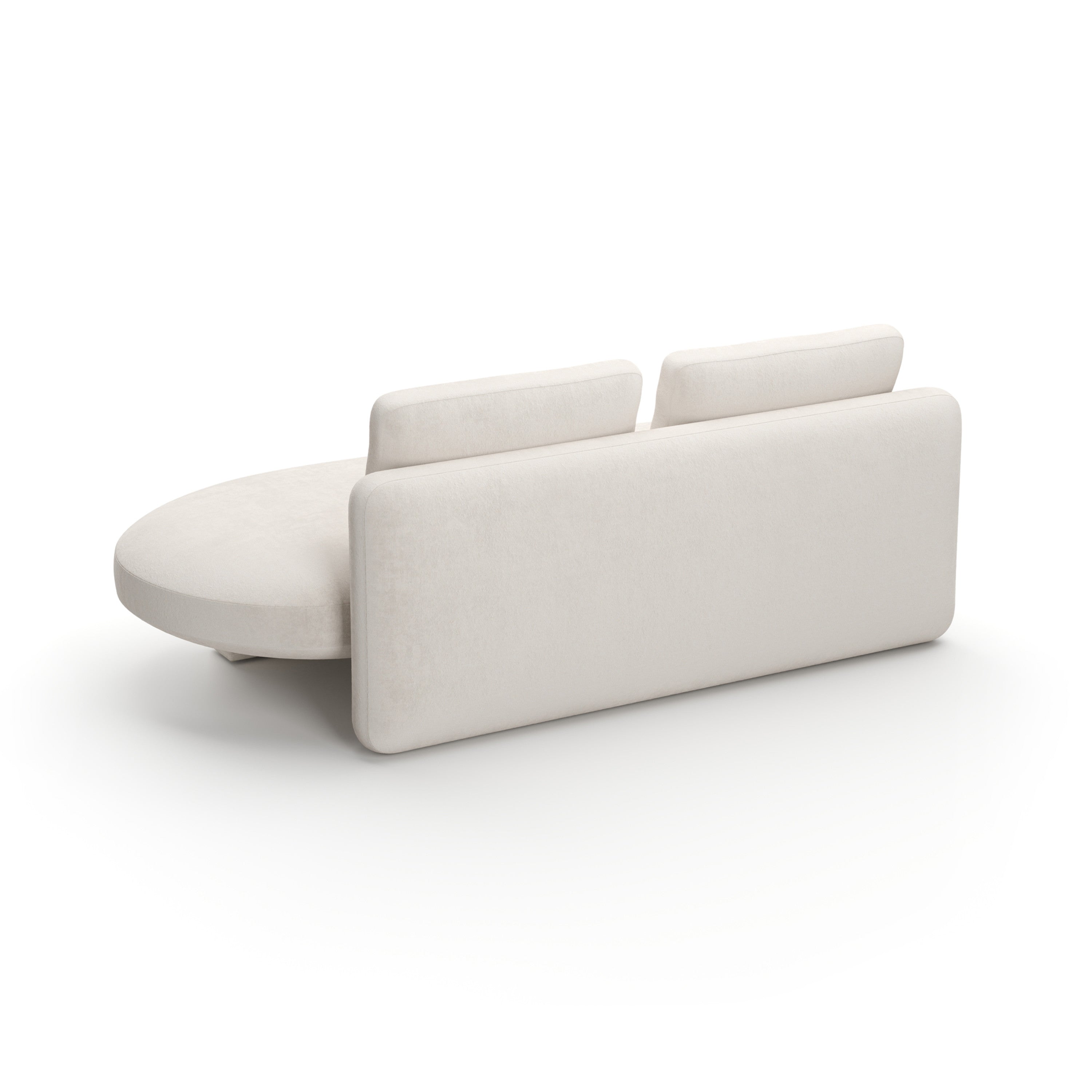 Overlap Laf Armless Bumper Ecru - 3rd angle