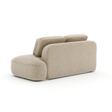 Sasso Raf Straight Armless Loveseat - Oa - 3rd angle