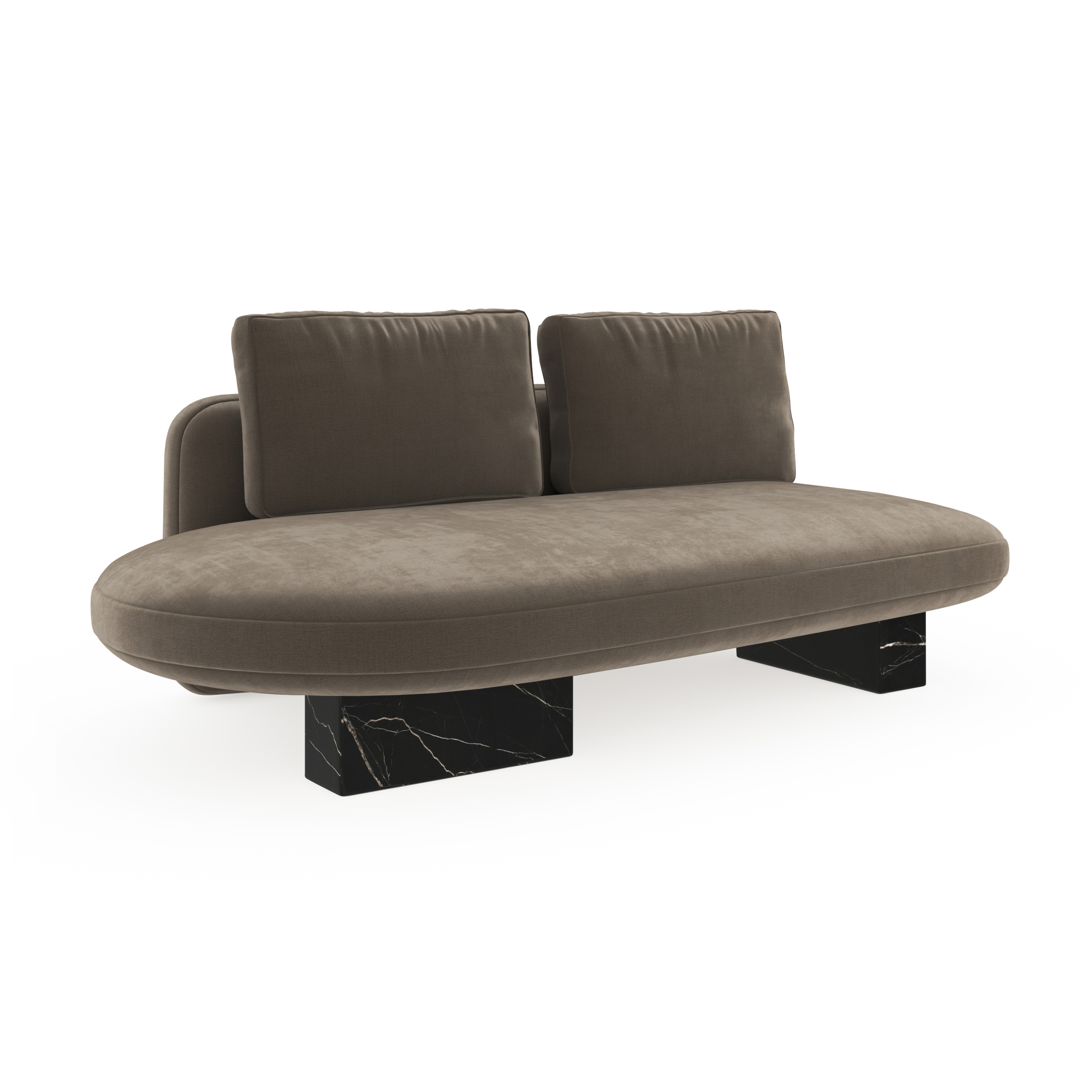 Overlap Raf Armless Bumper Dk Taupe