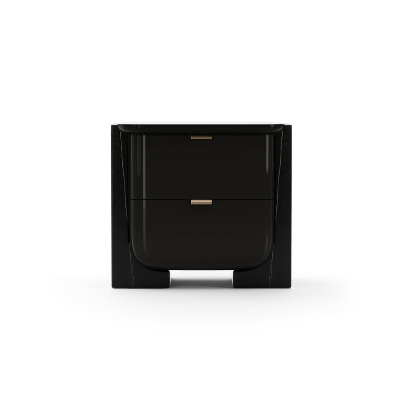 Overlap Small Nightstand Dark
