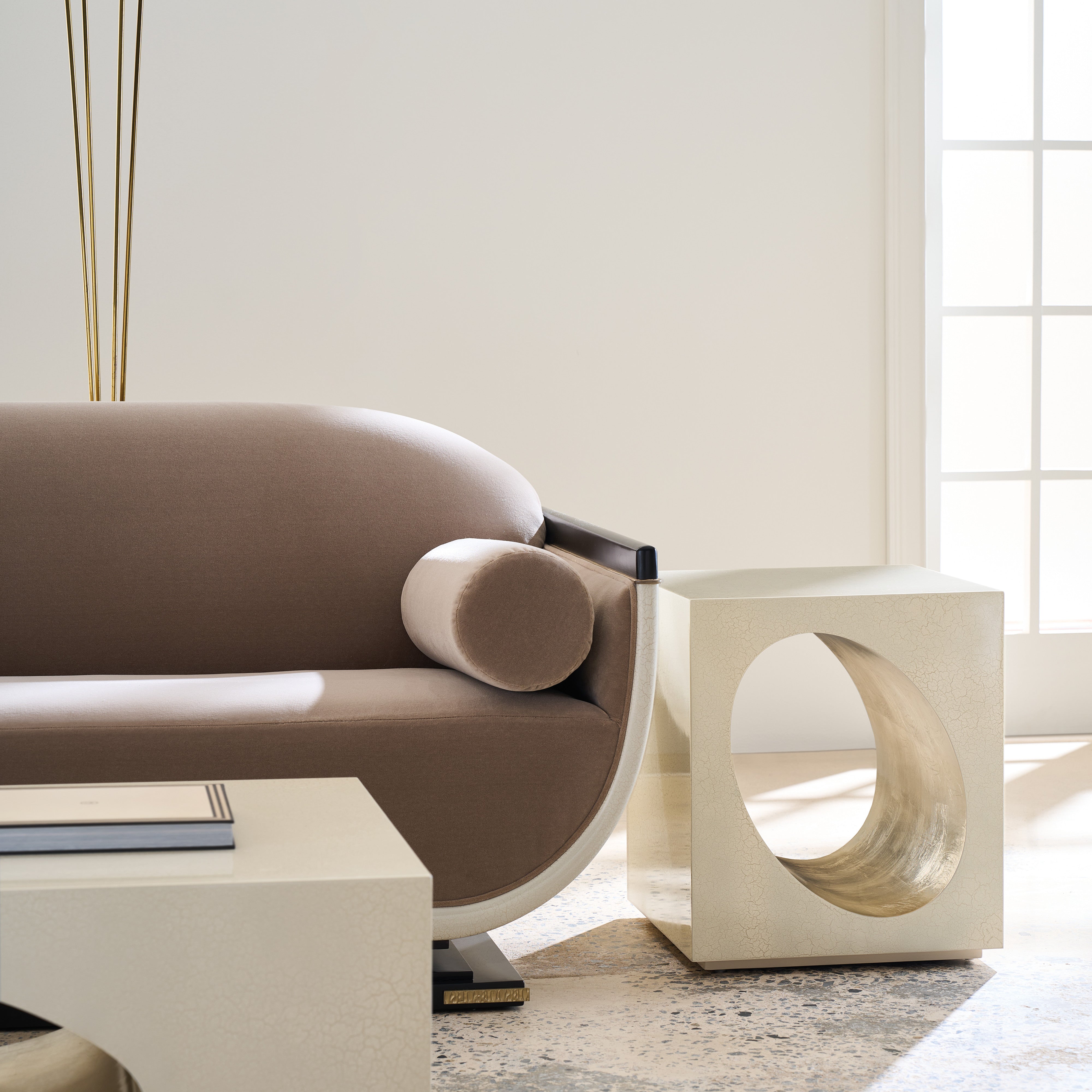 room with Chasm End Table
