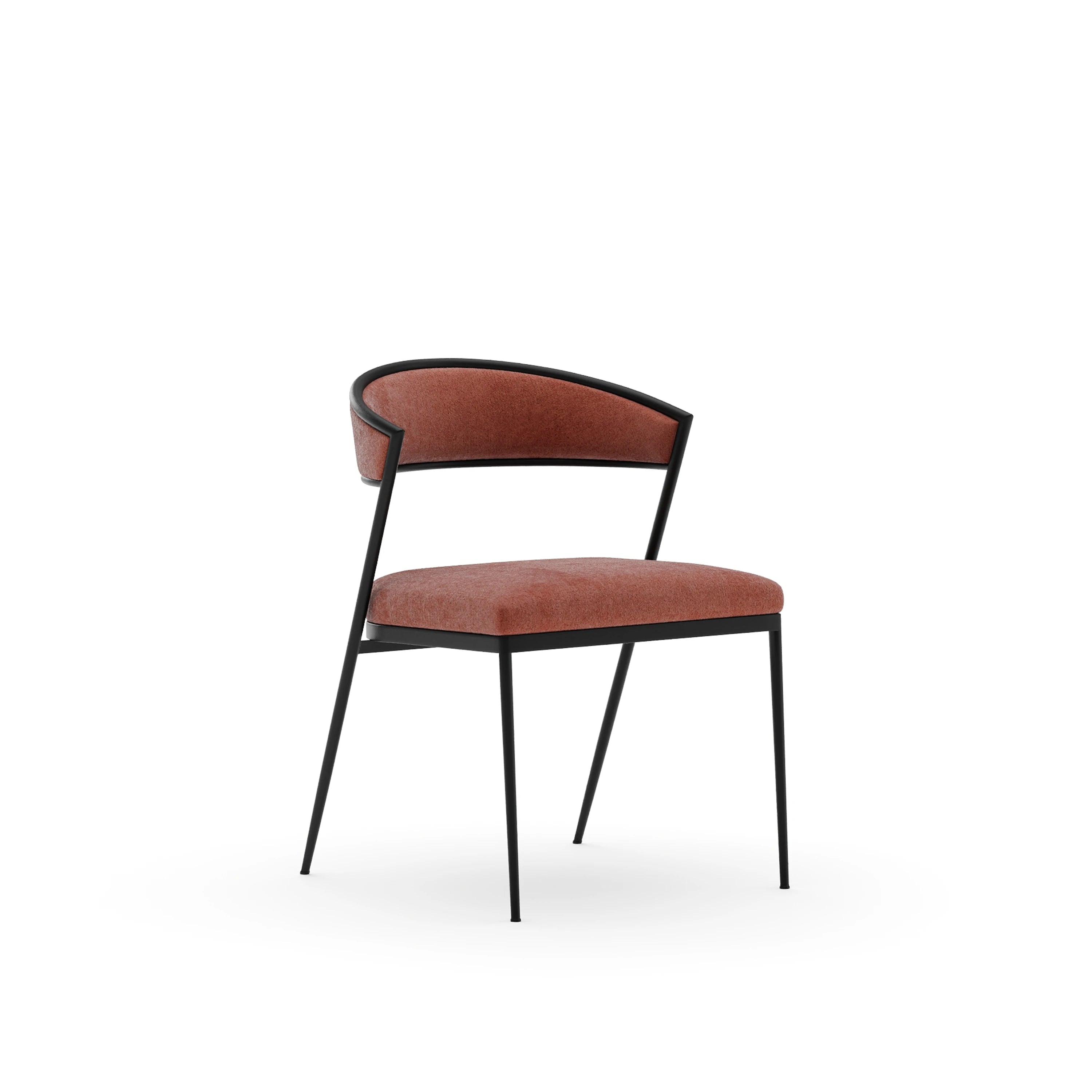 Dario Chocolate Side Chair - Rouge - primary image