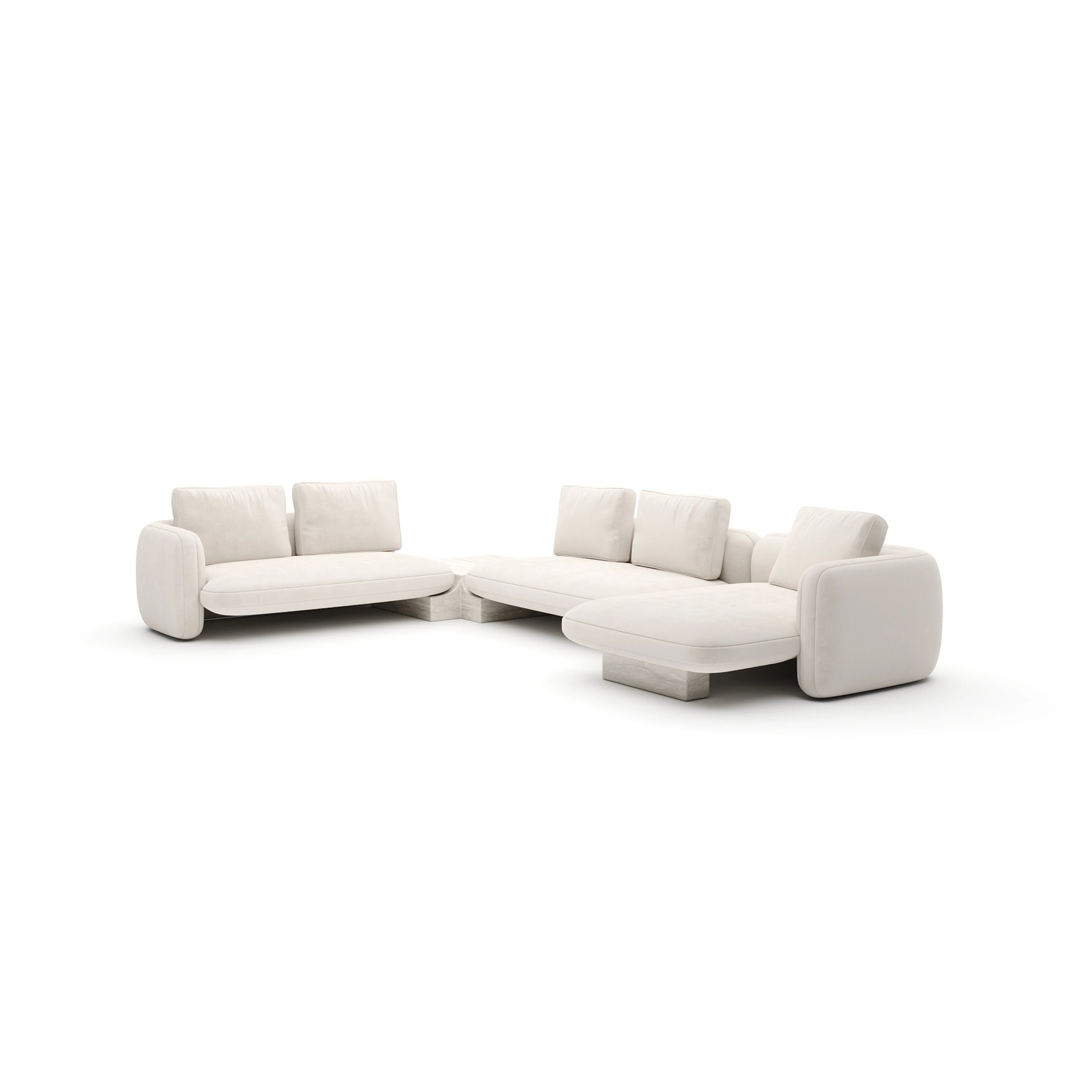 Overlap Large Rt Chaise Sec Ecru - main image