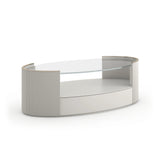 Love Oval Cocktail Table - Matte Pearl - main image