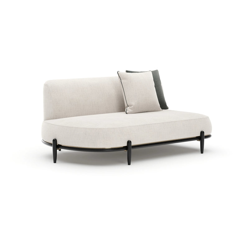 Madera Armless Laf Bumper - Oatmeal