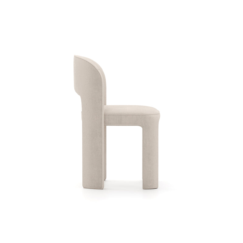 Overlap Side Chair Ivory