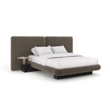 Overlap Uph 2 Pnl Kg Bed Dk Taupe