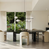 room with Overlap Sideboard Dark