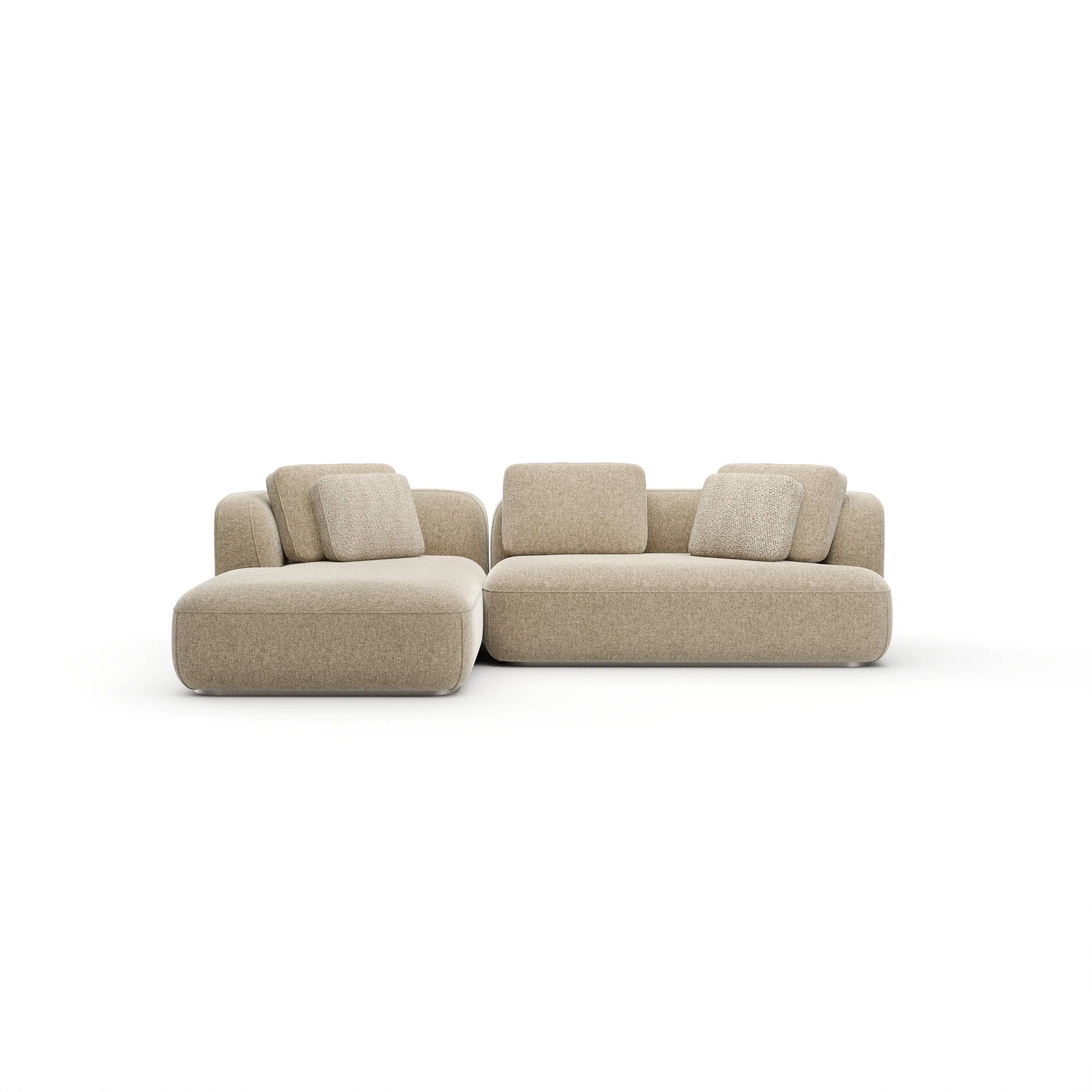 Sasso Left Chaise Sec - Oatmeal - primary image [data-sku='UPH-426-SEC9-B']