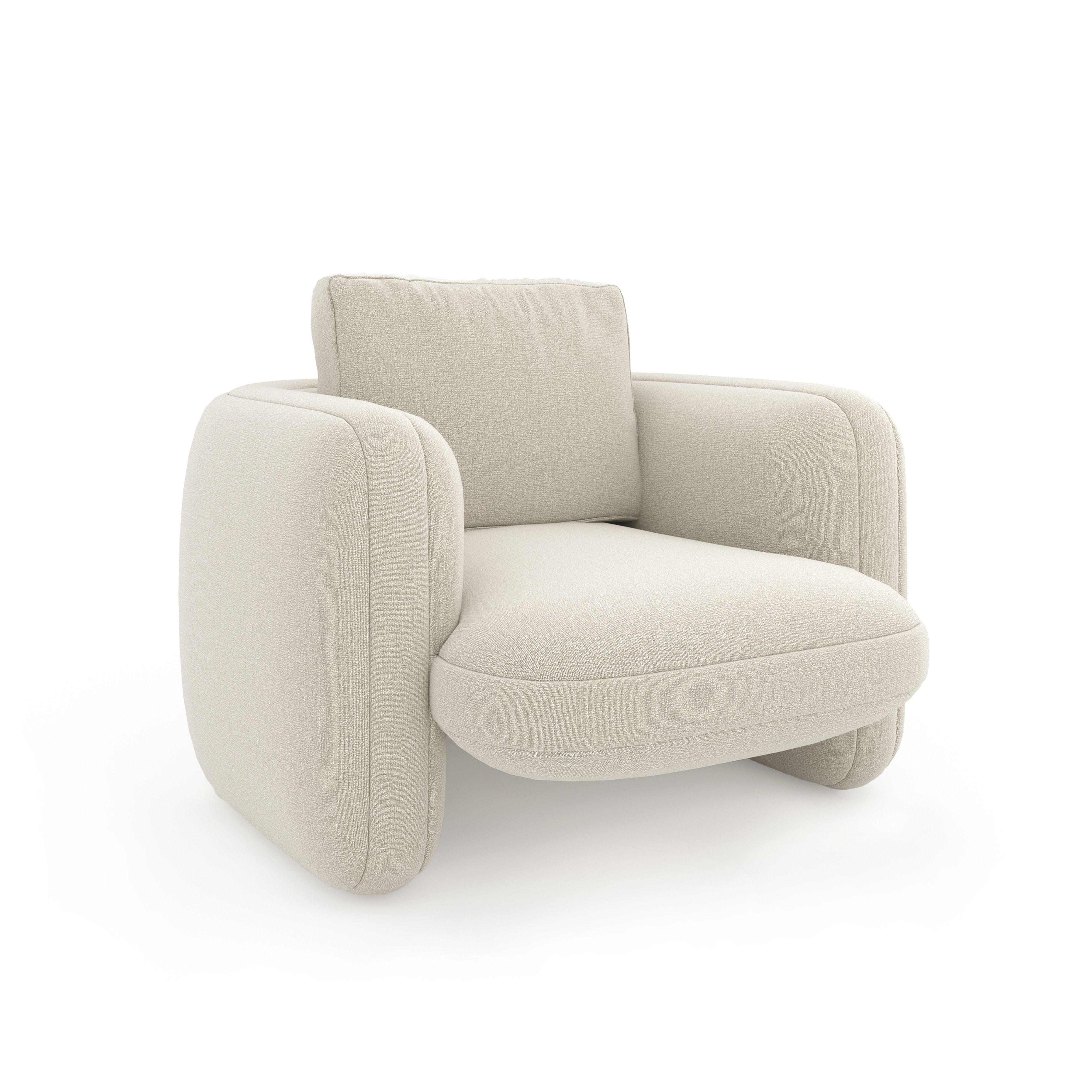 Overlap Chair Ecru